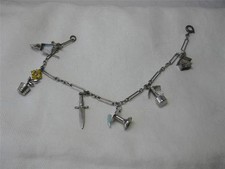 Garten Charm Armband Emaille Silber Nistkasten Blume Gartenarbeit Schubkarre