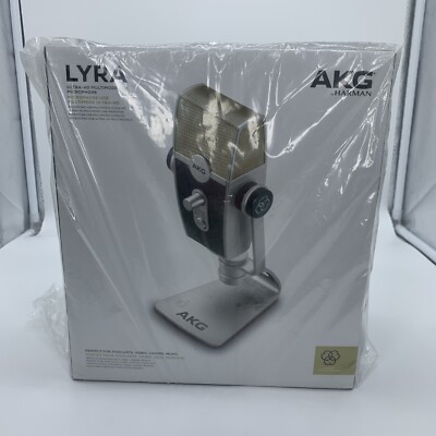 AKG Lyra C44-USB Harman Microphone Ultra HD Recording Interface/Podcast
