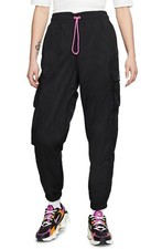 NIKE SPORTSWEAR ICON CLASH WOVEN PANTS LOOSE FIT XS XSMALL BLACK NEW