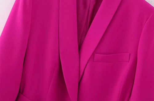 Damenmode Blazer Revers Langarm Jacke 2 Stück Büro Hosenanzüge - Bild 22 von 27