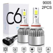 9005 HB3 LED Headlight Super Bright Bulbs Kit White 6500K 360000LM High/Low Beam