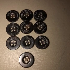 BURBERRYS AUTHENTIC REPLACEMENT BUTTONS FOR SHIRTS . 1 lot of 10 diameter 10mm