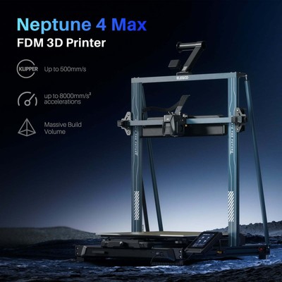 ELEGOO Neptune 4 Max FDM 3D Printer 500 mm/s Max Speed Auto Bed Leveling
