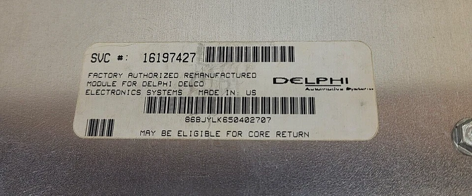 Chevrolet GMC Pickup Typhoon S10 S15 ECM 1993 1995 módulo PCM reman. USA OBS Foto 3 de 4