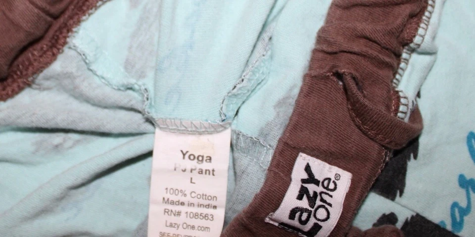 Large Juniors Lazy Bearly Awake Yoga PJ Pant Lounge Sleep Pants - Image 3 of 4