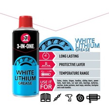 3 in One Professional White Lithium Grease - 400 ml