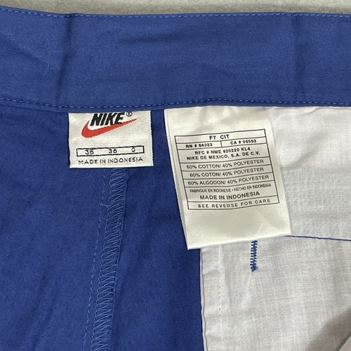 Nike Court Shorts Mens 35** Blue Dri-Fit Tennis Logo Agassi Vintage NWT READ - Picture 21 of 24