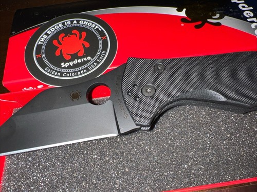 Spyderco Knives Yojimbo 2 All Black G-10 S30V Stainless C85GPBBK2 Pocket Knife - Picture 4 of 7
