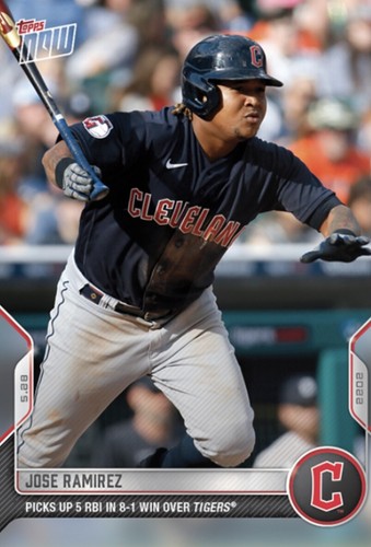 2022 Topps Now 255 José Ramírez