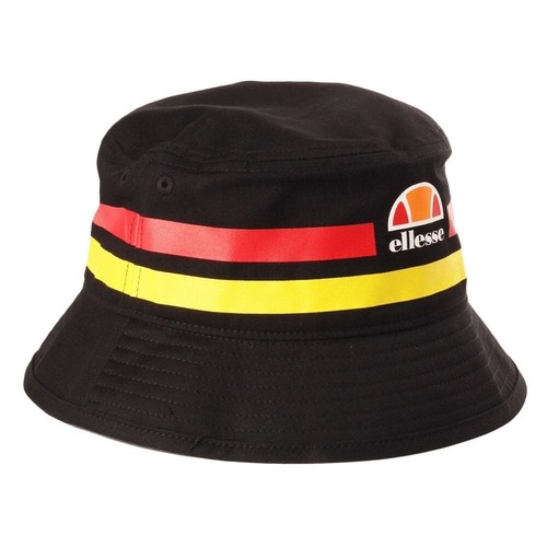 New Mens Ellesse Lanori 2070 Heritage Stripe Bucket Hat Black