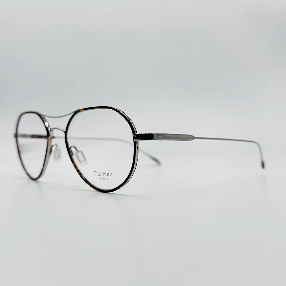 Gafas Talla Anteojos Hombres Ovaladas Marrón Plata por Caroline Abram Mod. ZESTE NUEVO Foto 3 de 4