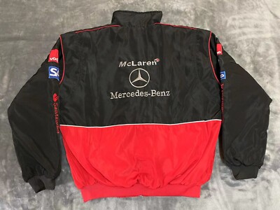 Unisex Adult Benz Jacket Ebroidered Cotton Padded F 1 Racing