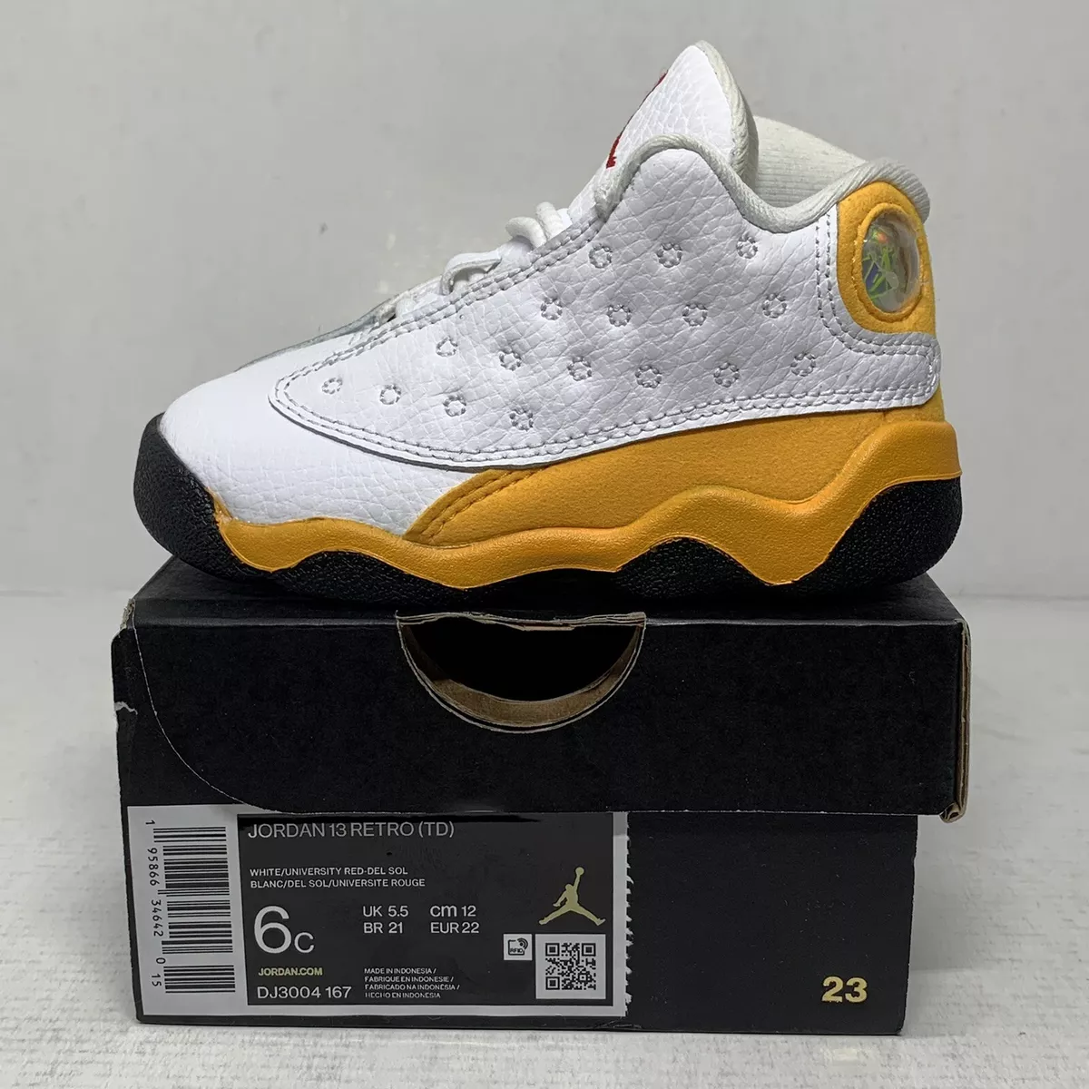 Jordan 13 Del Sol Toddler Size 6c New DJ3004 167 Air Jordan Retro Infant Baby TD