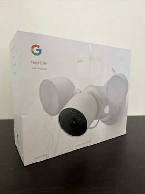 Google Nest Cam with Floodlights (GA02411-US) Smart Security Camera - White