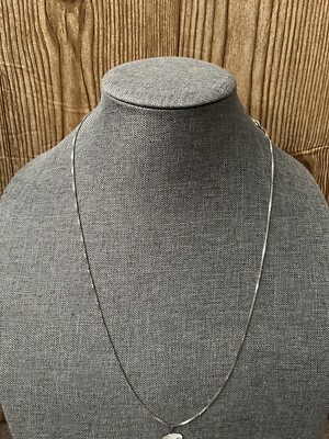 Sterlingsilber Kettenkette Made in Italy 1,2 mm Box Kettenkette 26'