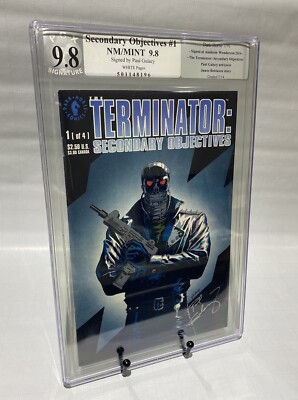 SIGNED Terminator Secondary Objectives #1 - 9.8 PGX GRADED NOT CGC DARK HORSE