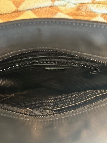 Prada Nylon and Tesutto Black Saffiano Shoulder Messenger Bag EXCELLENT COND! - Picture 10 of 17