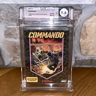 New Atari 2600 Commando WATA 9.4 Factory Sealed Graded Game 7800