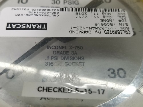 3D Instruments 1/4% accuracy test gauge .1PSI divisions 0-30PSI - Picture 2 of 2