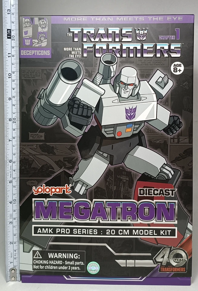 YOLOPARK 2024 TRANSFORMERS G1 AMK PRO SERIES MEGATRON 8" ROBOT MODEL KIT - Image 2 of 4