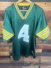 Vintage NFL Brett Favre Green Bay Packers Green Jersey Logo Athletic brand Large
