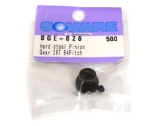 Square R/C Hard Steel Pinion Gear 64-pitch 26T