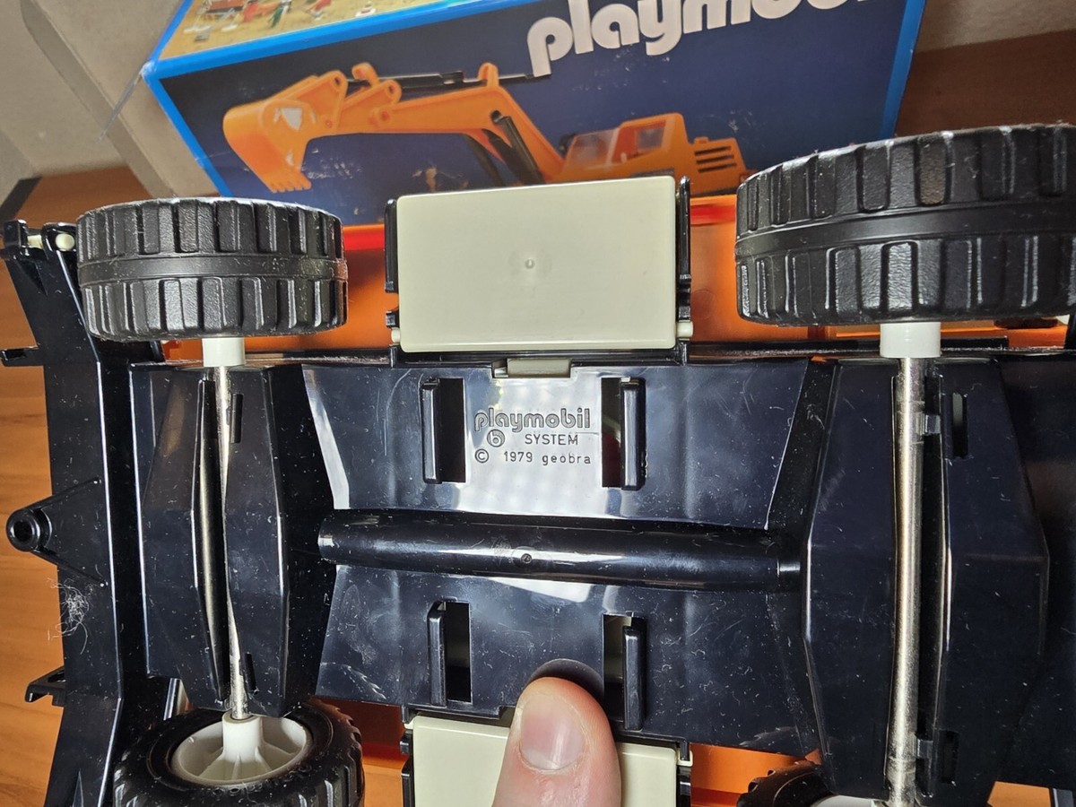 プレイモービル3472ショベルカー工事車両オールドモビplaymobil Vintage PLAYMOBIL Bulldozer 3472 Excavator Earthworkers