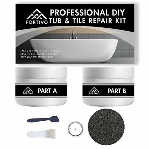 Tub Repair Kit White For Acrylic Porcelain Enamel Fiberglass Tub