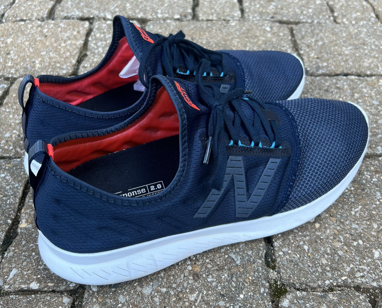 Mens New Balance Size 13 D FuelCore Coast Lightweight Blue White Running Shoes thumbnail 4