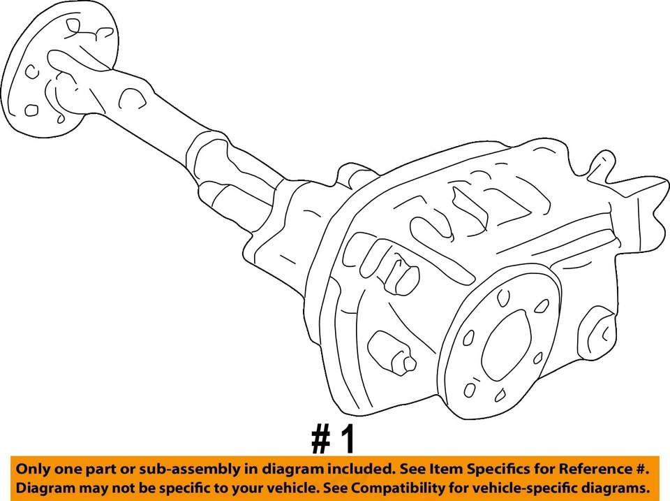 Used Differential Carrier Assembly fits: 2005 Gmc Yukon Front Axle exc. Crew Cab - Imagem 4 de 4