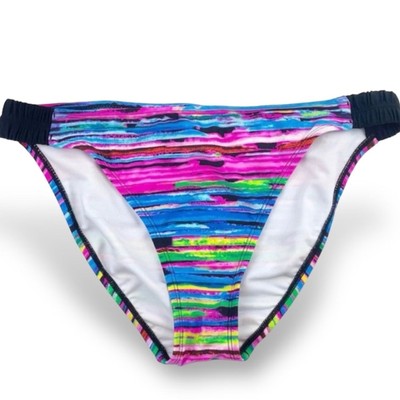 ZELOS Wave Runner Side Tabbed Hipster Bikini Bottoms NWT