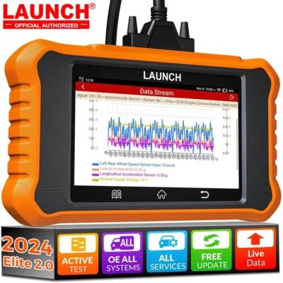 LAUNCH X431 Creader Elite For JLR Landrover Jaguar Car Diagnostic OBD2 Scanner ABS SAS