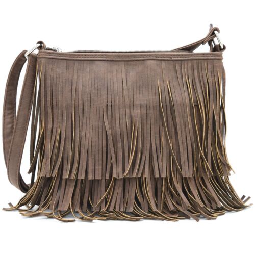 Fringe Crossbody Handbag Women Western Style Concealed Carry Purse Shoulder Bags - Picture 10 of 17
