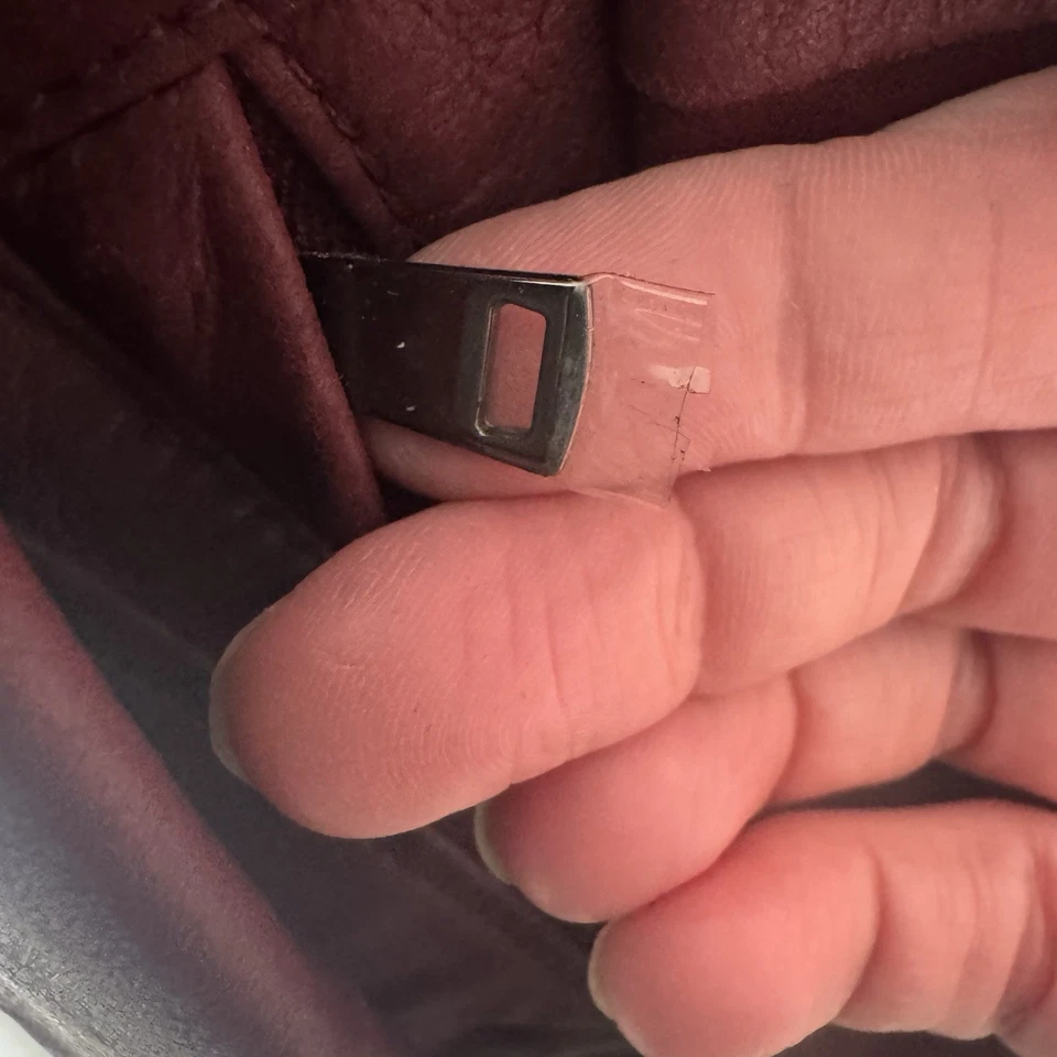 Chaqueta VINCE de cuero de cabra roja drapeada frente abierto M mediana $1095 Foto 4 de 4