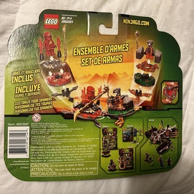 LEGO 9591 Ninjago Weapon Pack Minifig Chokun NRG Kai Ninja Spinner
