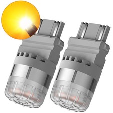 2/4x 3157 3156 9-LED Turn Signal Parking DRL Light Bulbs Brake Lamp Amber Yellow