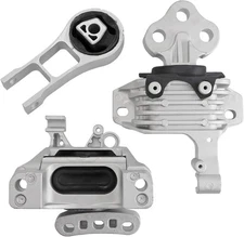 Engine Motor and Transmission Mount Bracket Kit Fits for 2015-2017 Silver 