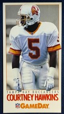 1992 GAMEDAY #257 COURTNEY HAWKINS (TAMPA BAY BUCCANEERS) ROOKIE FOOTBALL CARD