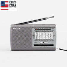 XHDATA D219 Portable AM FM Shortwave Radio Battery Operated Small Great Receptio