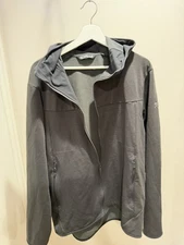Arc’teryx Light Base Layer Full Zip Hoody Grey Men’s Size Large