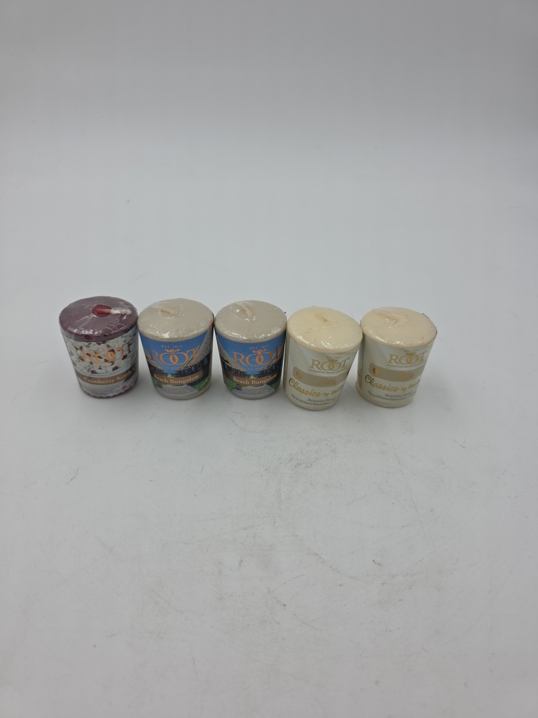 20-hour Scented Beeswax Blend Votive Candles, 5-count, Beach