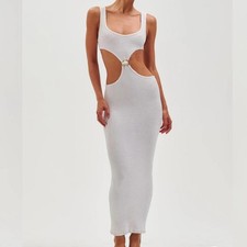 Ronny kobo Augusta dress white gold accents new with tags and bag