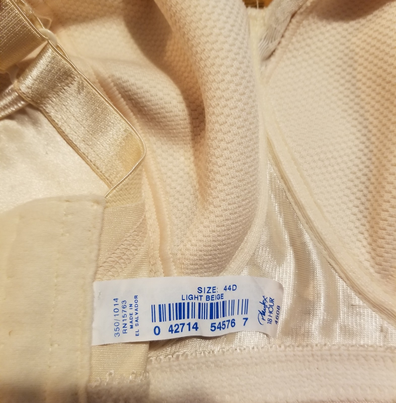 Three Different Colored Beige Playtex Bras - 44D … - image 3