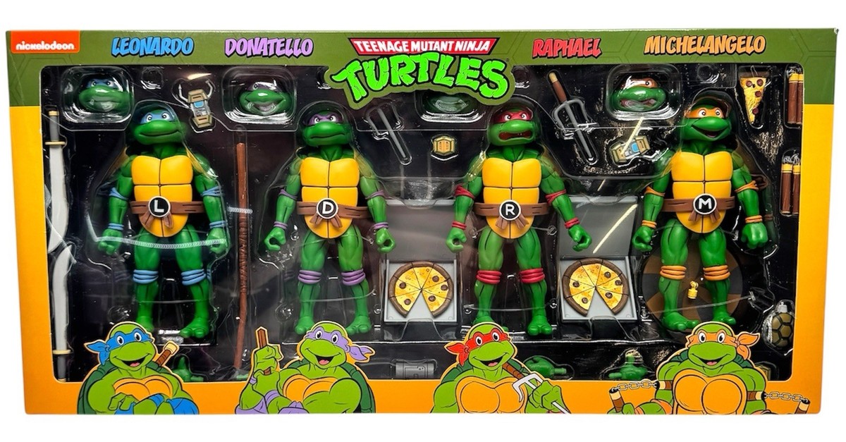 NECA Teenage Mutant Ninja Turtles Haulathon Action Figure 4 Pack