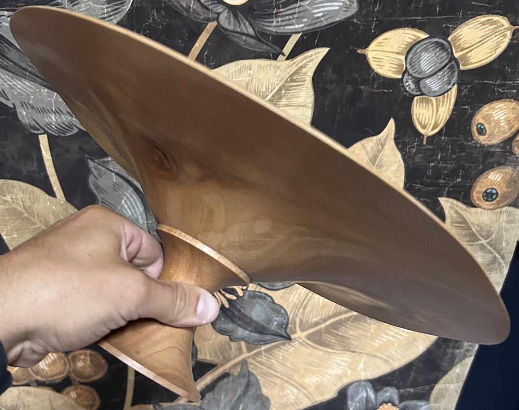 Coupe en bois d'artisanat vintage un cadeau de crémaillère idéal