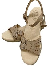 Sandals Shoes SAS Size 9 Tripad Comfort Women Tan Brown Beige 1.50" Heel USA