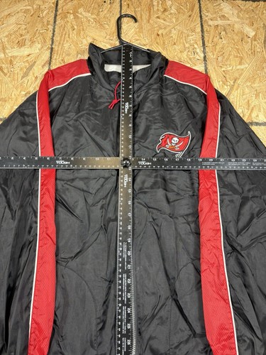 Giacca a vento Tampa Bay Buccaneers vintage rossa full zip NFL uomo grande! - Foto 11 di 14