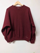 Maglione maglia italiana vintage Matras misto lana bordeaux taglia XXL