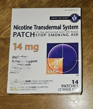 Habitrol Step 2 Nicotine 14mg Transdermal System Patch (Pack of 14 Patches)