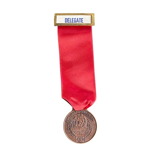 1981 Ocean City Maryland State Firemens Association Delegate Badge MD Medal Pin